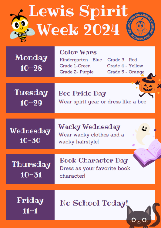  spirit week flyer